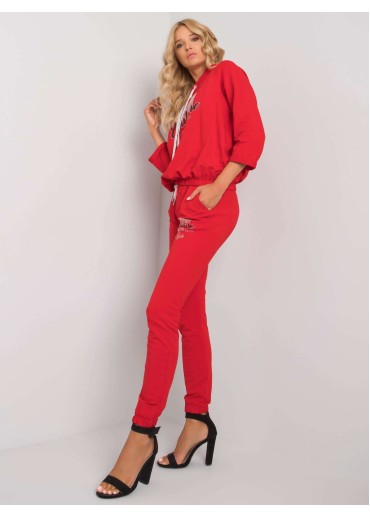 Červená tepláková súprava