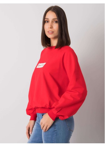 Červená basic mikina