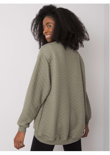 Khaki zelená dámska mikina