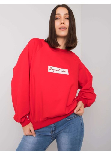 Červená basic mikina