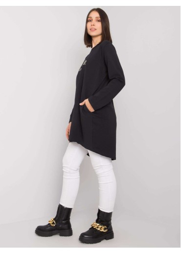 Čierna tunika s potlačou