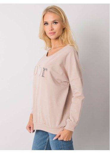 Sivá mikina s nápisom