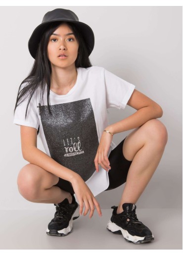 Biele basic tričko s potlačou