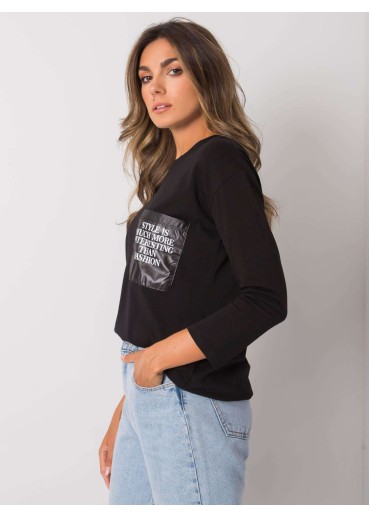 Čierne elegantné tričko