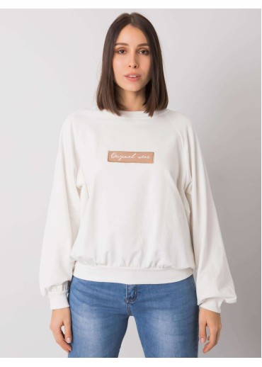 Smotanovo biela basic mikina