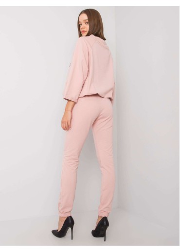 Tmavopúdrovo ružová tepláková súprava