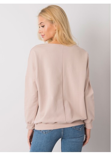 Sivá mikina s nápisom