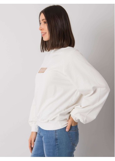 Smotanovo biela basic mikina