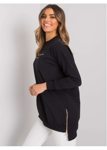 Čierna bavlnená tunika