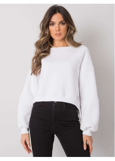 Biela crop top mikina