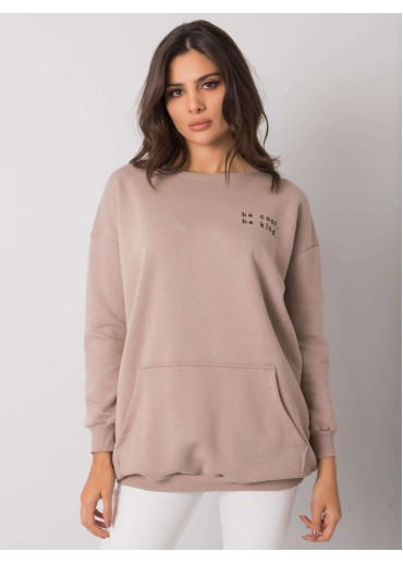 Sivá športovo elegantná mikina