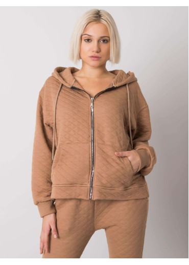 Hnedá mikina s kapucňou