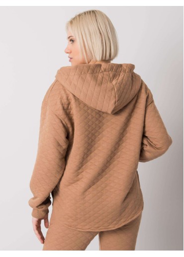 Hnedá mikina s kapucňou