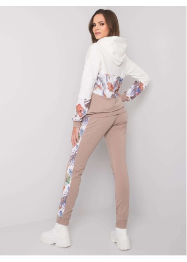 Béžovo hnedá tepláková súprava