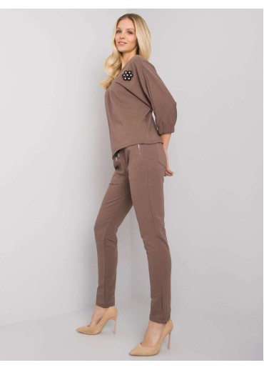 Hnedá tepláková súprava