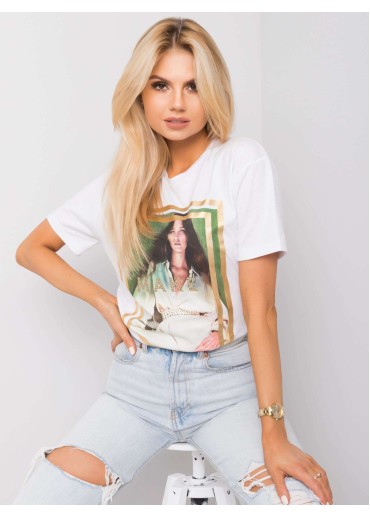 Biele tričko s potlačou