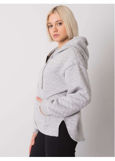 Sivá mikina s kapucňou