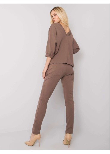 Hnedá tepláková súprava