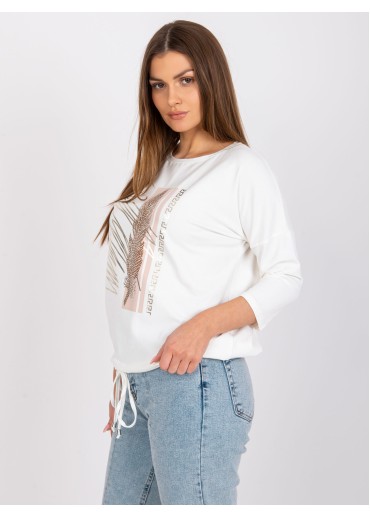 Smotanovo biele elegantné tričko