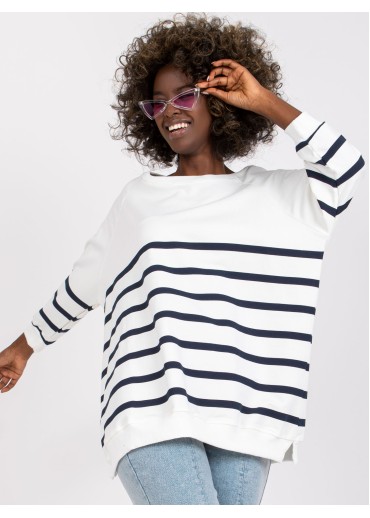 Biela dámska mikina