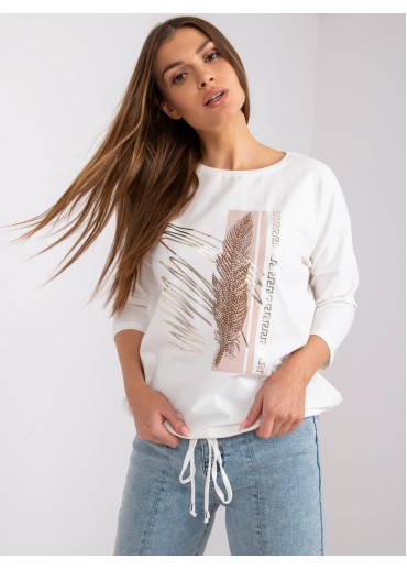 Smotanovo biele elegantné tričko