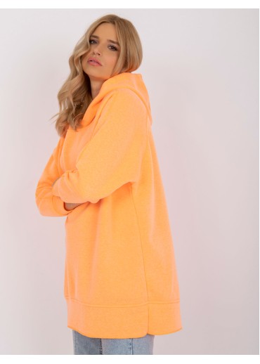 Oranžová mikinová tunika