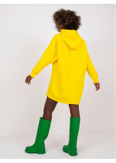 Žltá mikinová tunika