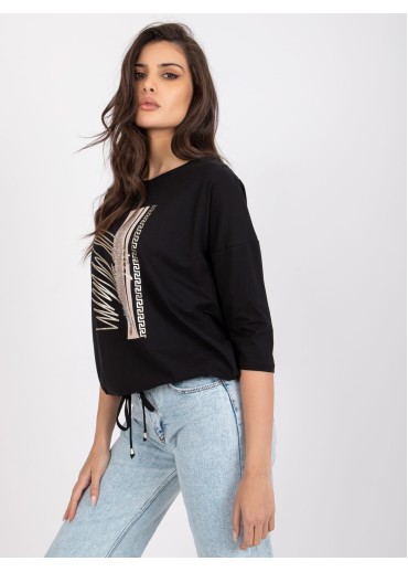 Čierne elegantné tričko