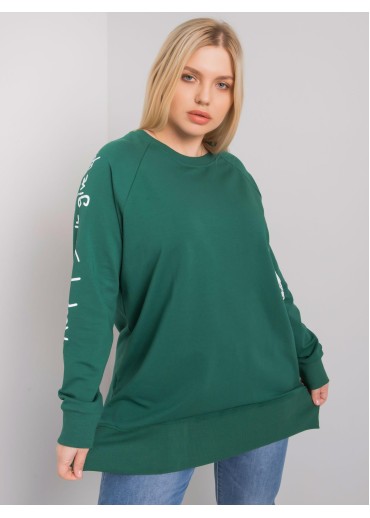 Tmavozelená one size tunika