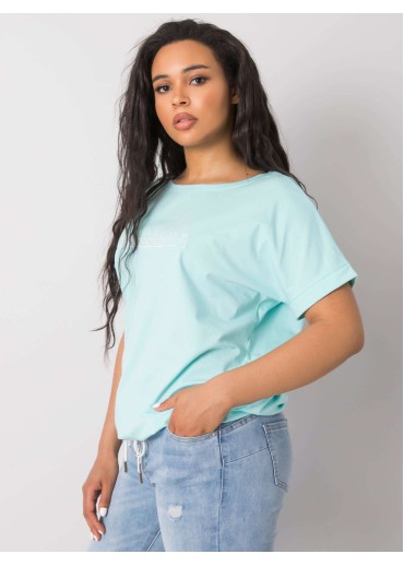 Svetlozelené one size tričko s výšivkou