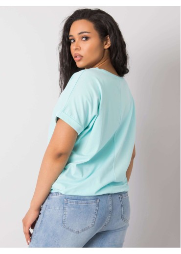 Svetlozelené one size tričko s výšivkou