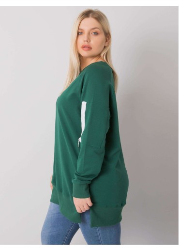 Tmavozelená one size tunika