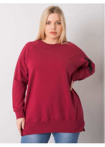 Bordovo červená one size tunika