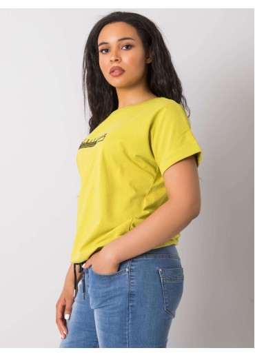 Zelené one size tričko s výšivkou