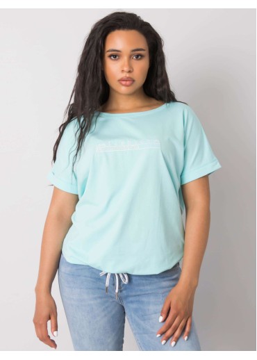 Svetlozelené one size tričko s výšivkou