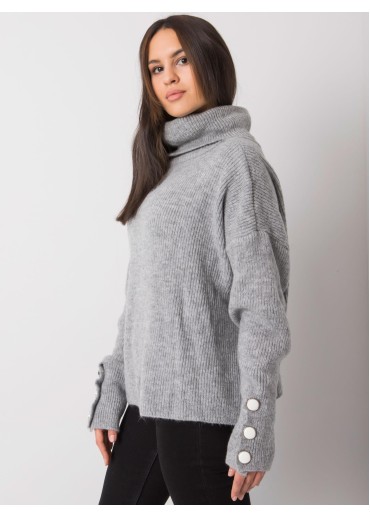 Sivý dámsky sveter