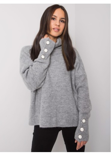 Sivý dámsky sveter