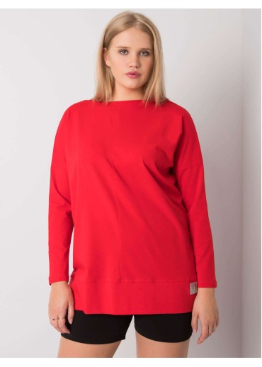 Červené tričko s dlhým rukávom