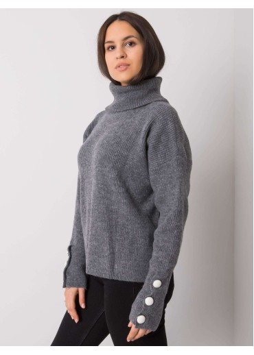 Tmavosivý dámsky sveter