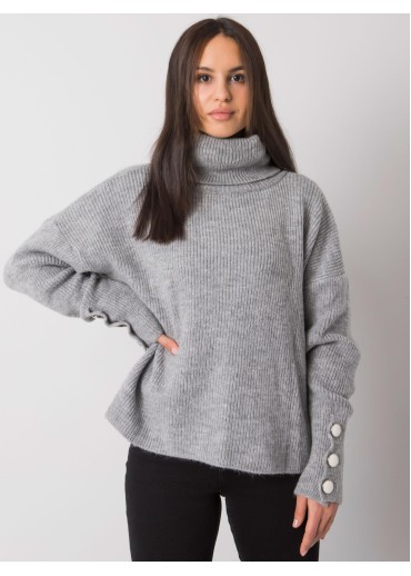 Sivý dámsky sveter