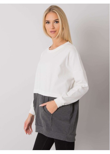 Tmavosivá predlžená mikina