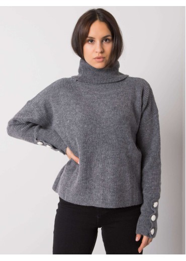 Tmavosivý dámsky sveter