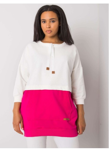 Fuchsiovo ružová bavlnená tunika