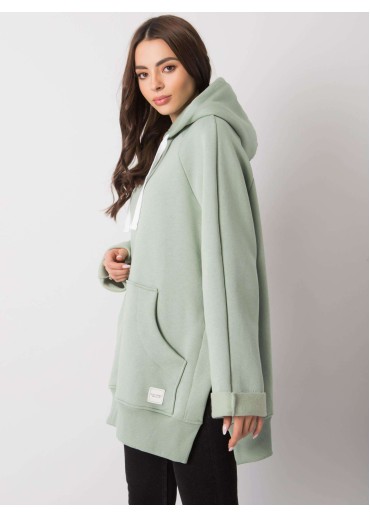 Zelená mikina s kapucňou