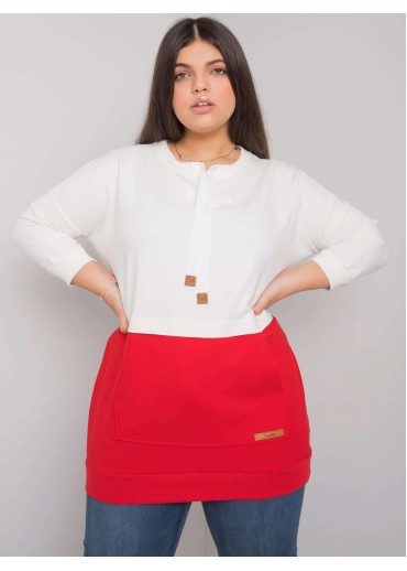 Červená bavlnená tunika