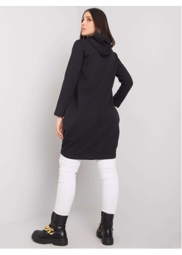 Čierna tunika s kapucňou