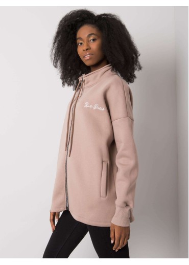 Béžovo hnedá mikina