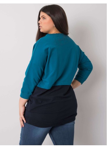 Modrá bavlnená tunika