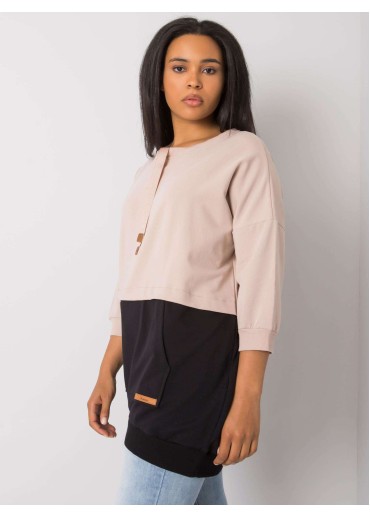 Čierna bavlnená tunika