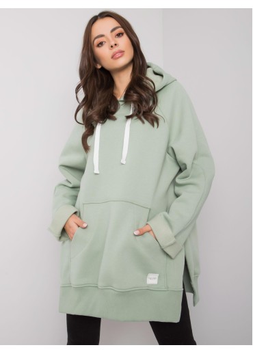 Zelená mikina s kapucňou